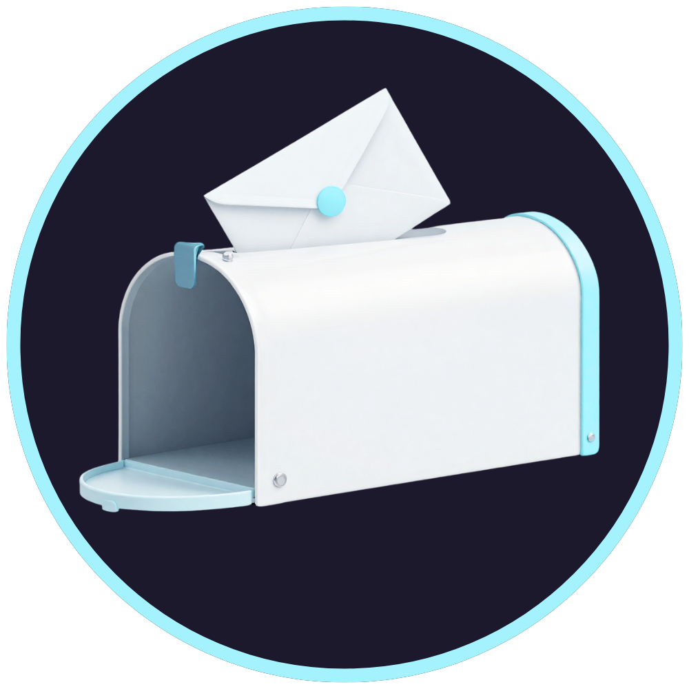 Letter arrives in your recipient's letterbox — PostMyDoc step three